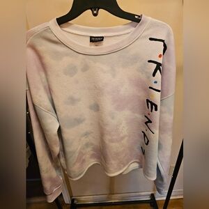 FRIENDS Gray Graphic Crop Size XL